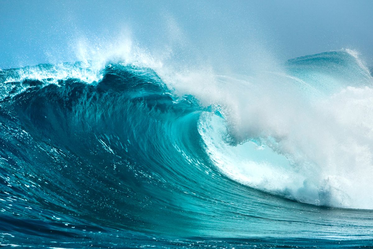 Ilustrasi gelombang laut